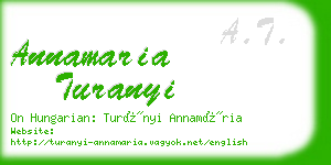 annamaria turanyi business card